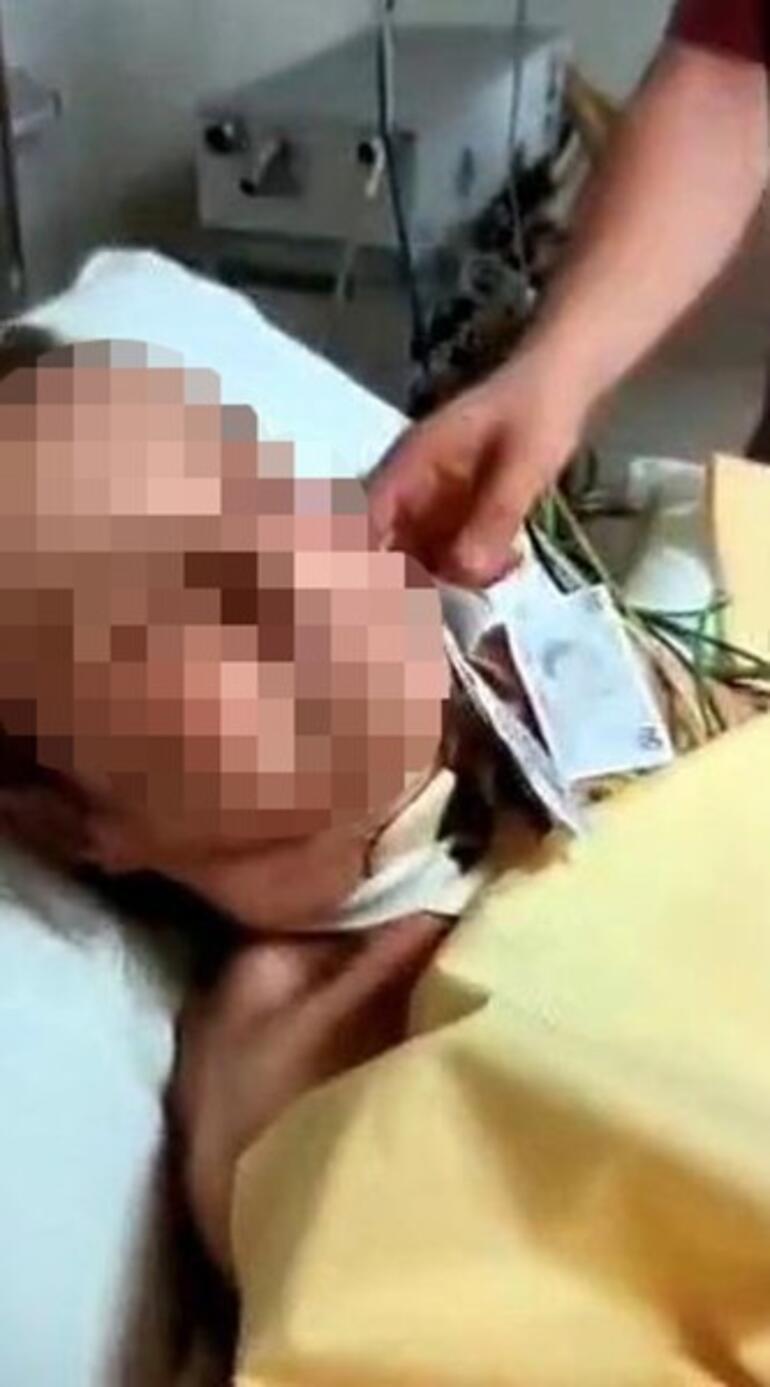 Ataşehir’de hastanede isyan ettiren görüntü Yaşlı kadını korkutup yüzüne para saçtılar