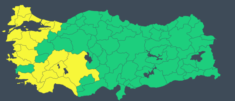 Son dakika... Meteorolojiden İstanbul dahil 19 kente sarı kodlu uyarı: Sağanak, kuvvetli rüzgar...