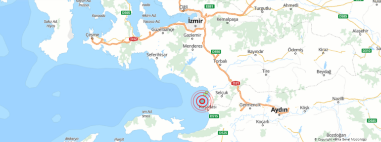Son dakika... Kuşadası Körfezinde korkutan deprem İzmir, Aydın ve çevre illerde hissedildi