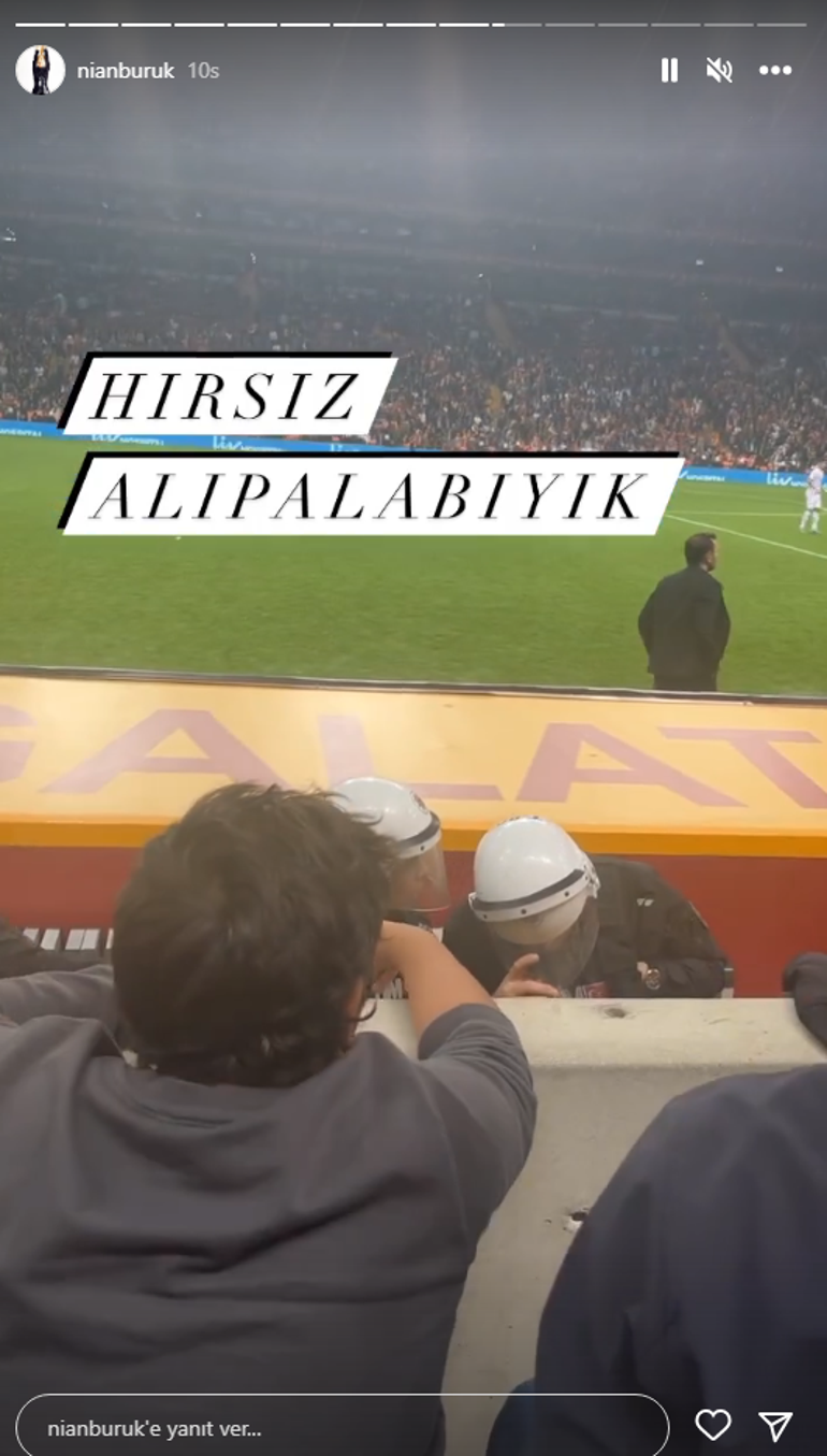 Galatasarayda Okan Burukun eşi Nihan Buruktan olay Ali Palabıyık paylaşımı