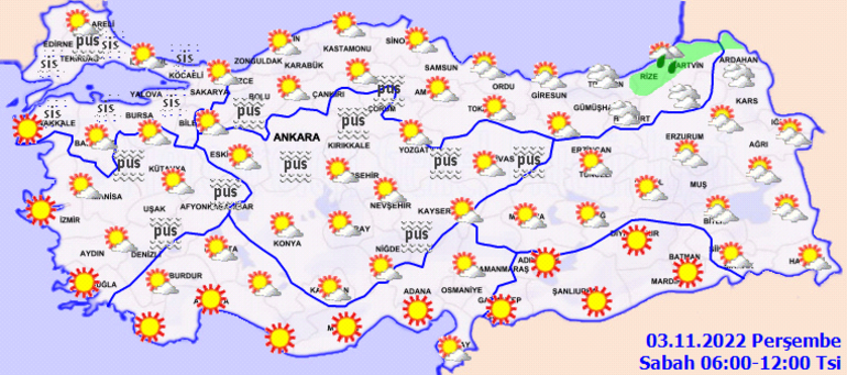 Son dakika hava durumu tahminleri: Bugün (3 Kasım) hava nasıl olacak Meteorolojiden perşembe günü için kar ve sağanak uyarısı