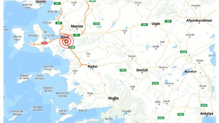 Son dakika... İzmirde 4.9luk deprem Manisa, Balıkesir, Denizli, Aydında da hissedildi