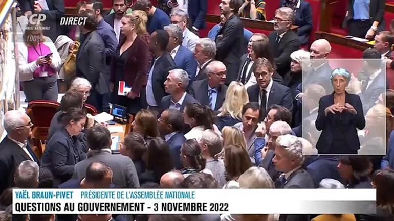 Embarrassing moments in the French parliament... The hall froze, the session was interrupted