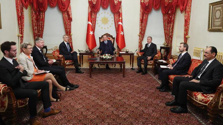 Cumhurbaşkanı Erdoğan-Stoltenberg görüşmesi sona erdi