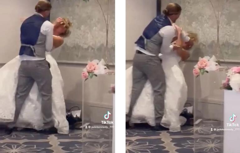 The groom shocked everyone in the middle of the wedding The joke that social media talked about...