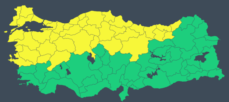 Son dakika... Meteorolojiden çifte uyarı: İstanbul, Ankara, İzmir dahil 39 kent alarmda