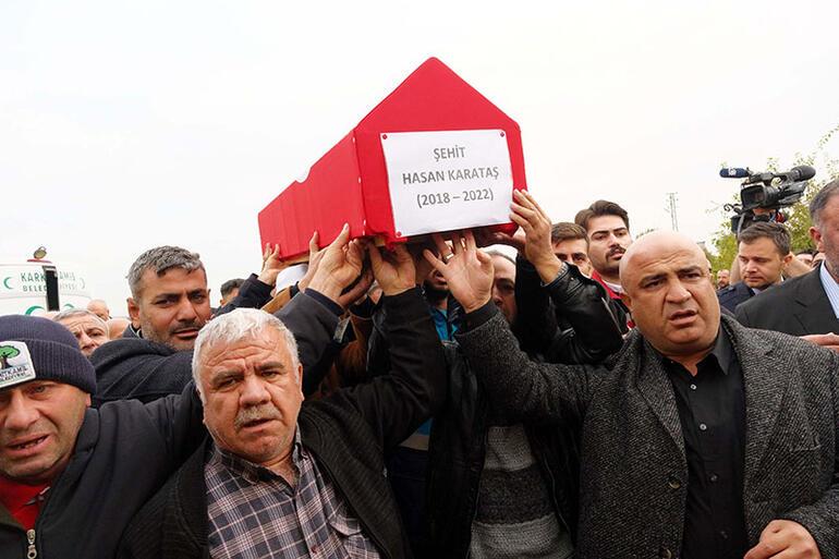 Karkamışta roketli saldırıda şehit olan Hasan Karataş ve Ayşenur Alkan gözyaşlarıyla uğurlandı