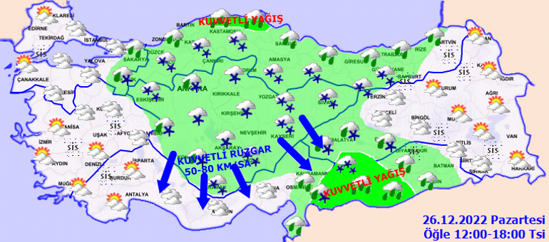 Son dakika... Meteorolojiden yeni hava durumu raporu 18 kente sarı ve turuncu uyarı: Fırtına, sağanak ve kar geliyor