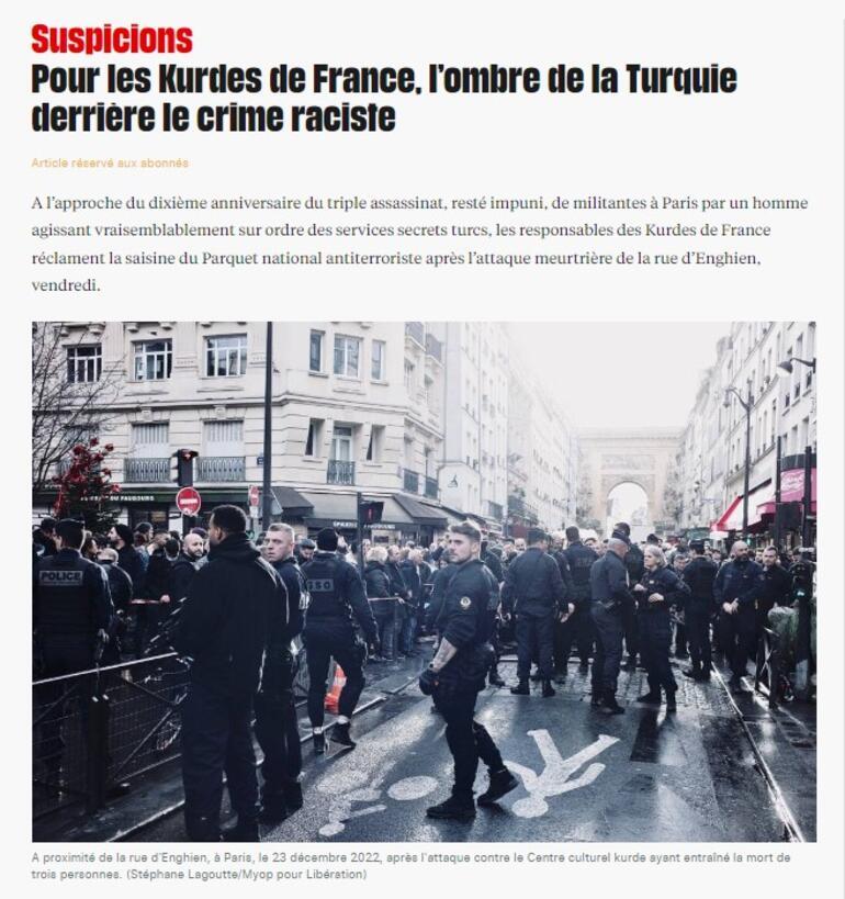 Fransız medyasından skandal manşetler PKK sempatizanları yerine Türkiyeyi hedef aldılar