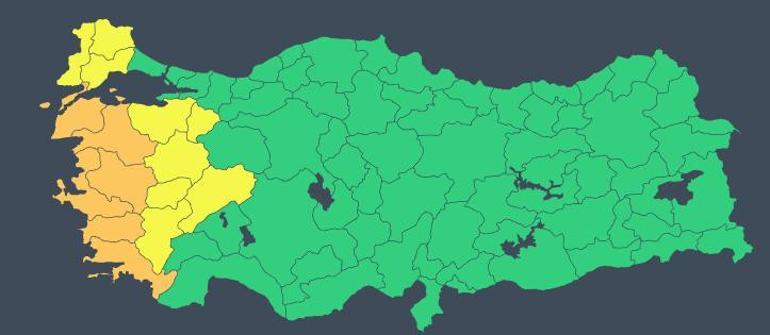 Son dakika: Bu illerde oturanlar dikkat Kuvvetli sağanak geliyor... Meteorolojiden 15 kente turuncu ve sarı kodlu uyarı