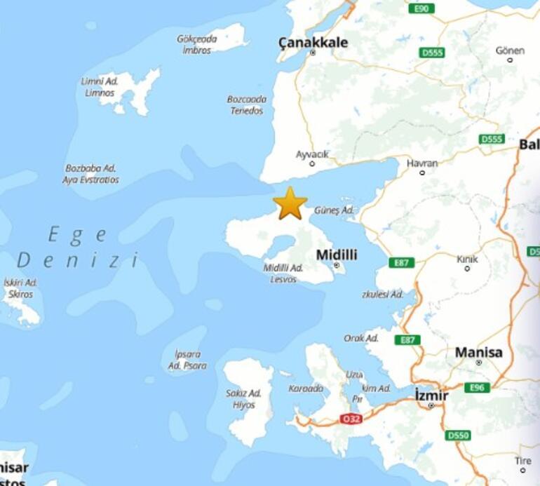 Son dakika: Ege Denizinde korkutan deprem İzmir, Çanakkale ve çevre illerde hissedildi