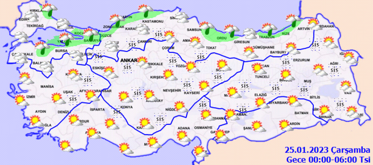Meteorolojiden yeni hava durumu raporu Bugün (25 Ocak) hava nasıl olacak, yağmur var mı Kocaeli, Sakarya, Yalova ve İstanbula son dakika uyarı