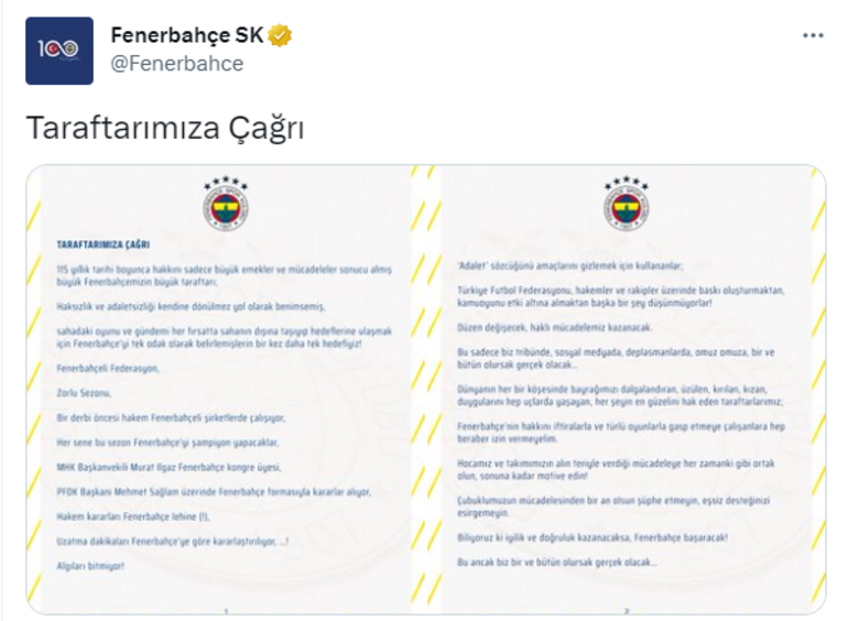 Son Dakika: Sosyal medyadan üst üste paylaşımlar Fenerbahçe, Beşiktaş, Galatasaray ve Konyaspor...