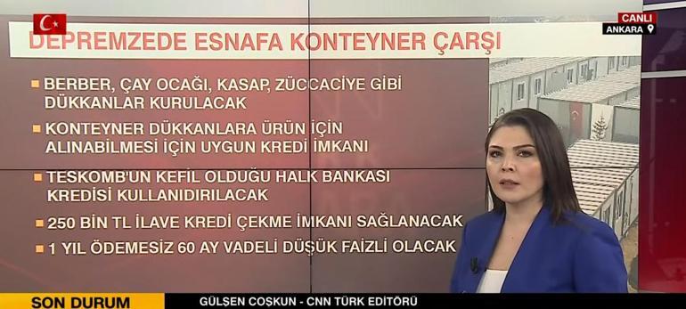 Depremzede esnafa konteyner çarşı: Kim, nasıl yararlanacak Düşük faizli kredi detayı