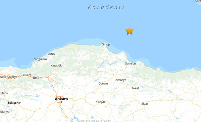 Son dakika... Karadenizde 3.8 büyüklüğünde deprem