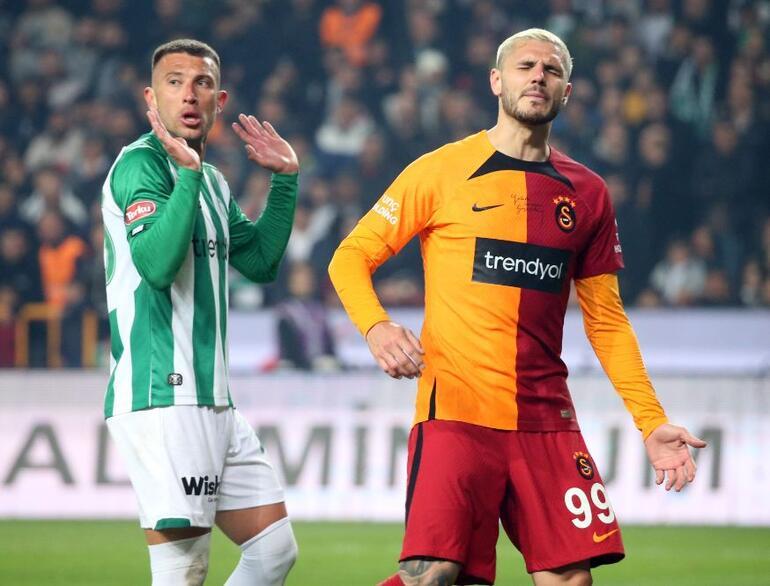 Galatasaray - Konyaspor maçı sonrası Mauro Icardiye eleştiri okları