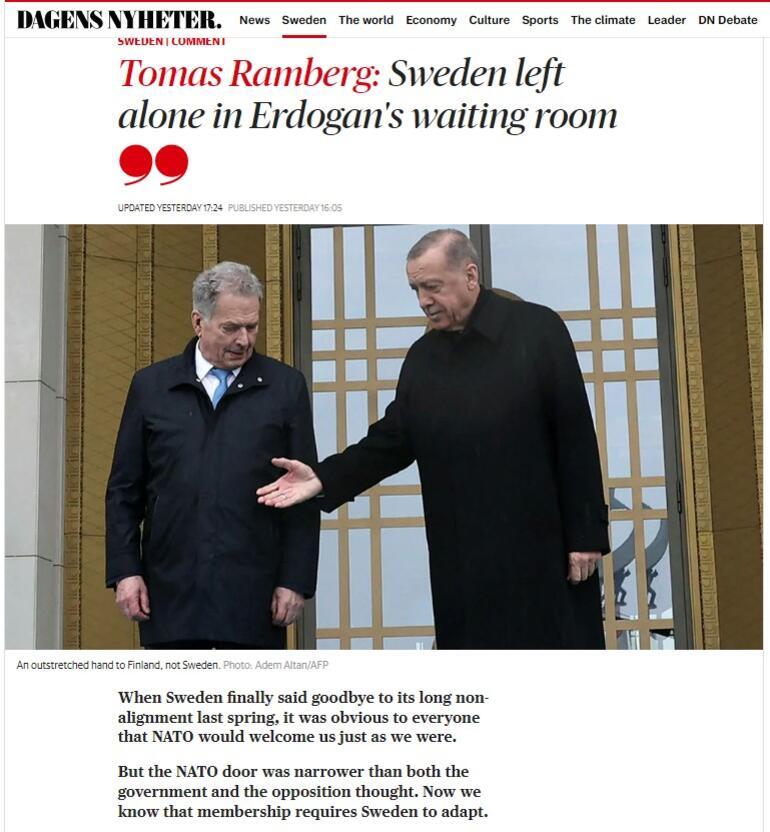 İsveç ve Finlandiya Erdoğanın sözlerini konuşuyor Bir ülkede sevinç diğerinde pişmanlık dikkat çekiyor...