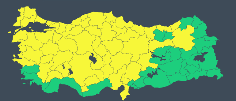 Son dakika... Meteorolojiden yeni hava durumu raporu: 54 kentte sarı alarm... Kuvvetli sağanak ve fırtına uyarısı