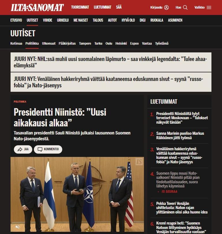Türkiyənin təsdiqi hər şeyi dəyişdi... Finlandiya rəsmi olaraq NATO-ya üzv oldu ABŞ-dan təəccüblü şərh: İsveç gözləmə zalında saxlanılır