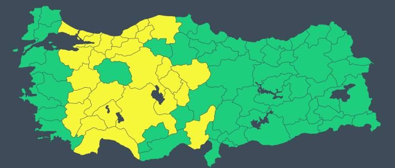 Son dakika... Meteorolojiden yeni hava durumu raporu 27 kentte sarı alarm: Ankara, İstanbul, Bursa...