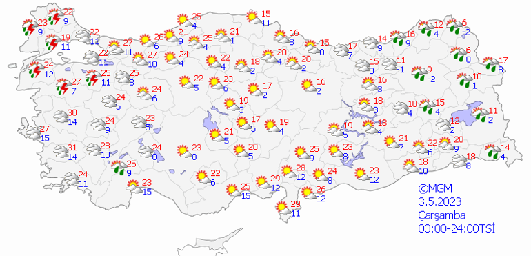 Çarşamba Kapalı Hava Perşembe Yağış Var 1 Meteoroloji son hava durumu tahminlerini yayınladı... Yarın (3 Mayıs) hava nasıl olacak, İstanbulda yağmur var mı Marmara için son dakika uyarı