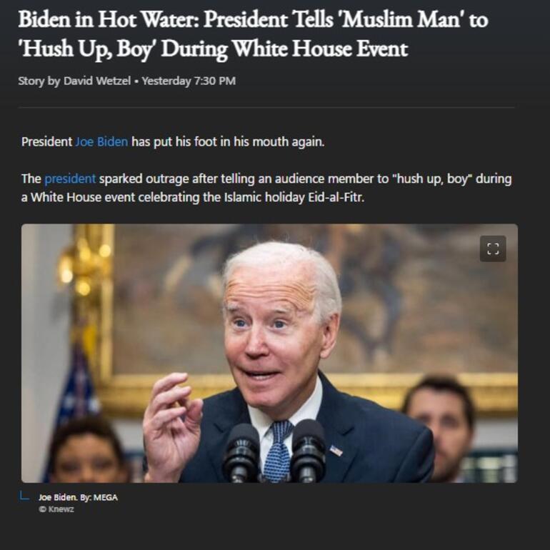 Scandals one after another, what Biden said to the Muslim man was the event...