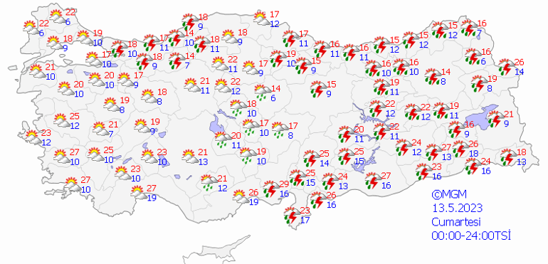 Hava durumu tahminlerini Meteoroloji yayınladı Hafta sonu hava nasıl olacak, İstanbulda yağmur var mı 11 il için son dakika kuvvetli sağanak uyarısı