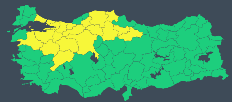 Meteorolojiden yeni hava durumu raporu: İstanbul ve Ankara dahil 20 kentte sarı alarm
