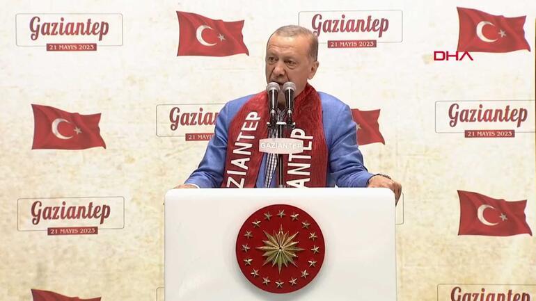 Cumhurbaşkanı Erdoğandan Gaziantepten 28 Mayıs mesajı: Rakibimiz CHP Genel Başkanı değil, rehavettir