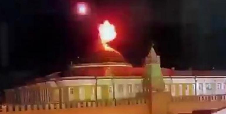 Rusiya görüntüləri yayıb: Putinin evinin yaxınlığında bomba ilə tutulub