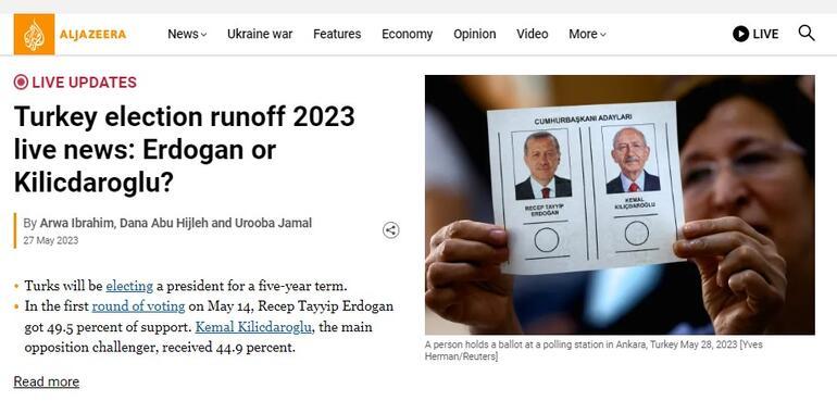 Türkiye seçimleri dünyada manşet Dış basın dakika dakika takip ediyor...