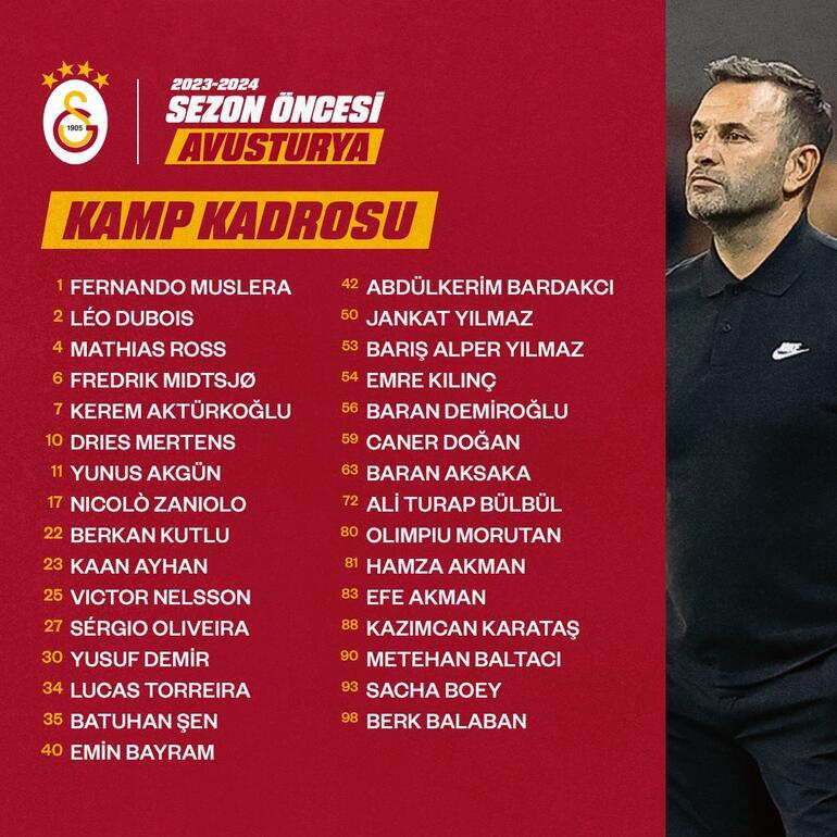 son dakika galatasaray da okan buruk un avusturya kampı kadrosu belli