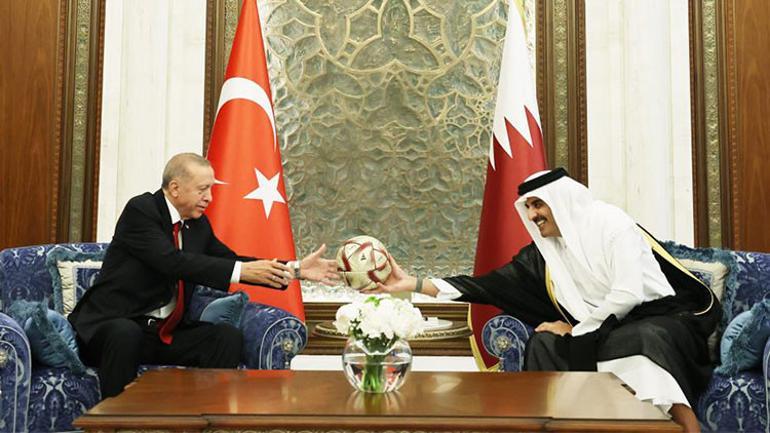 Son Dakika...Cumhurbaşkanı Erdoğan, Katar Emiri Al Shani ile görüştü