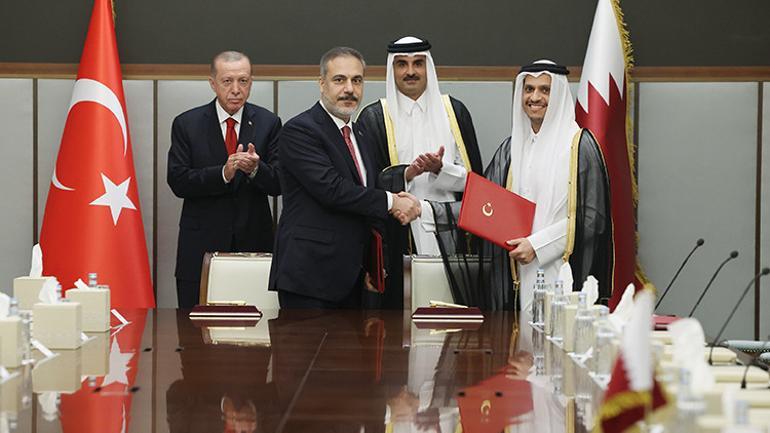 Son Dakika...Cumhurbaşkanı Erdoğan, Katar Emiri Al Shani ile görüştü