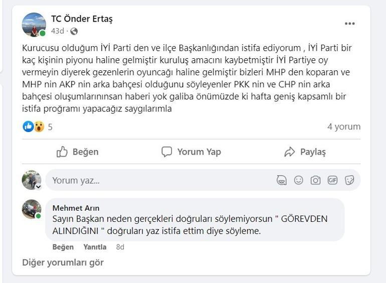 İYİ Parti Manisada istifa depremi sürüyor Akhisardan sonra Turgutludan da istifalar geldi