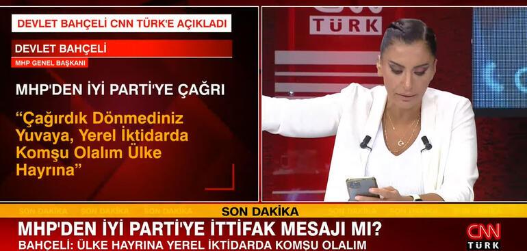 Son dakika haberi: MHP Genel Başkanı Bahçeli CNN Türkten duyurdu... İYİ Partiye yerel seçim çağrısı: Ülke hayrına yerel iktidarda komşu olalım