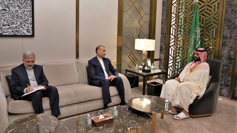 Riyada resmi ziyaret... İran Dışişleri Bakanı Abdullahiyan, Suudi Arabistan Veliaht Prensi Selman ile görüştü