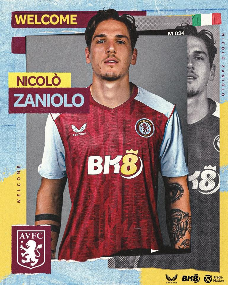 Son Dakika: Nicolo Zaniolo resmen Aston Villada Galatasaray mali detayları açıkladı