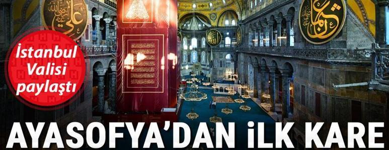 Son dakika... Tarihi gün 86 yıl sonra Ayasofyada ilk namaz