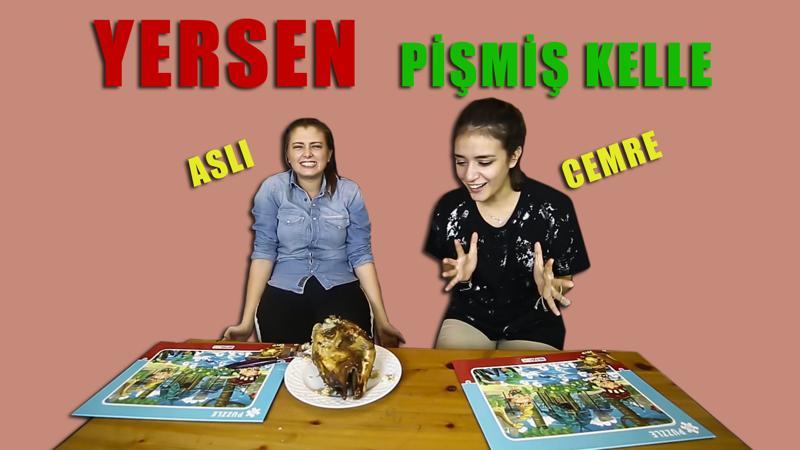 Pişmiş kelle yeme cezalı Puzzle oyunu - Yersen