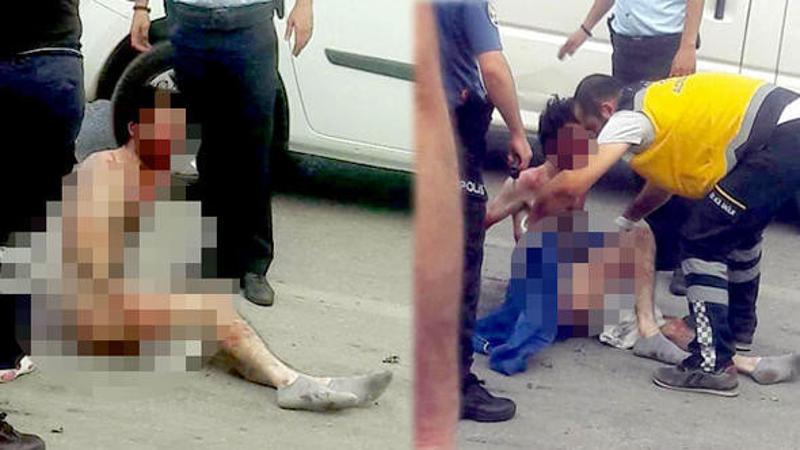 Gelinini sevgilisiyle yakalayan kaynana, çıplak adamı kovaladı