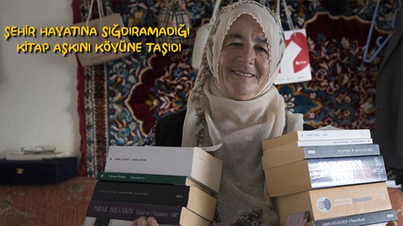 Şehir hayatına sığdıramadığı kitap aşkını köyüne taşıdı