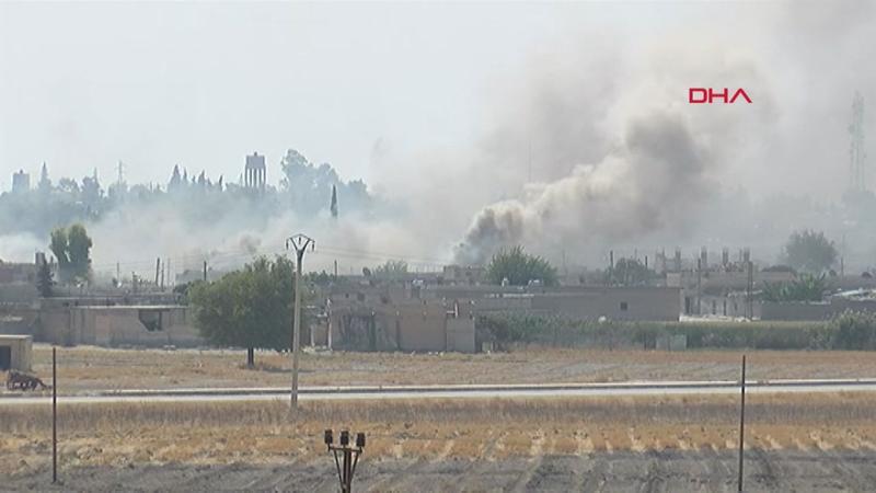 Tel Abyad'daki terör mevzileri vuruluyor