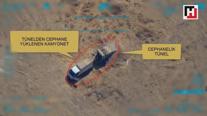 Teröristler mühimmat ikmali yaparken vuruldu