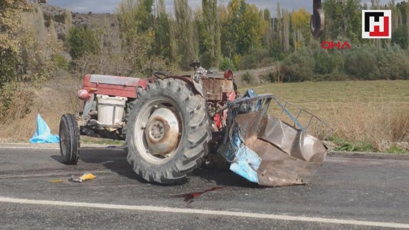 Kamyonun çarptığı traktördeki aynı aileden 3 kişi öldü