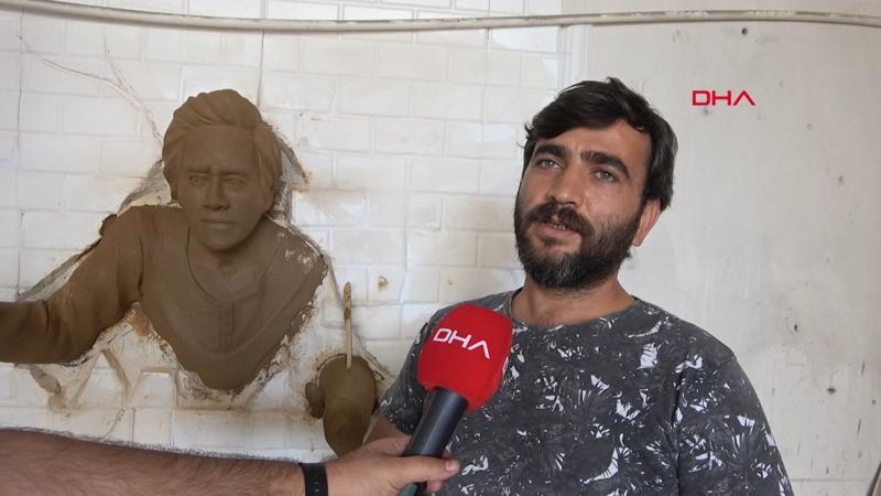 Oto sanayide bir heykeltıraş