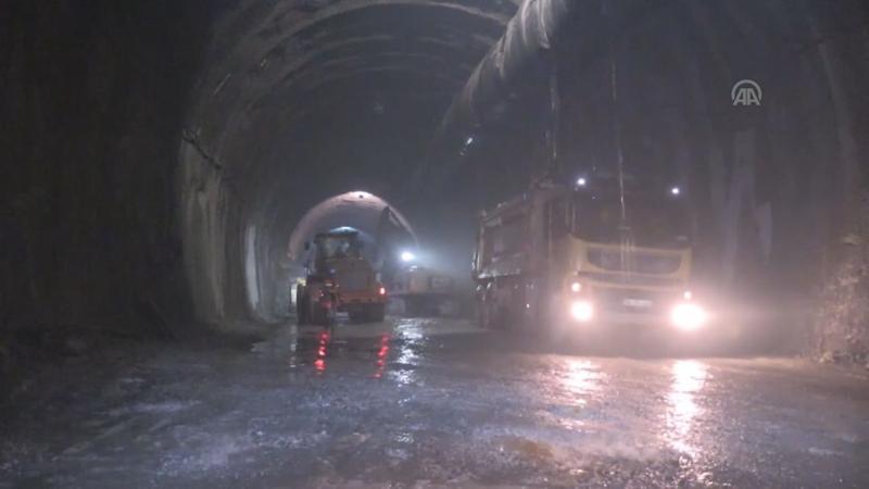 Yeni Zigana Tüneli'nde ışığa 11 kilometre kaldı