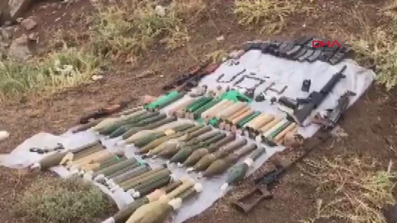 Van'da PKK sığınağında çok sayıda mühimmat ele geçirildi