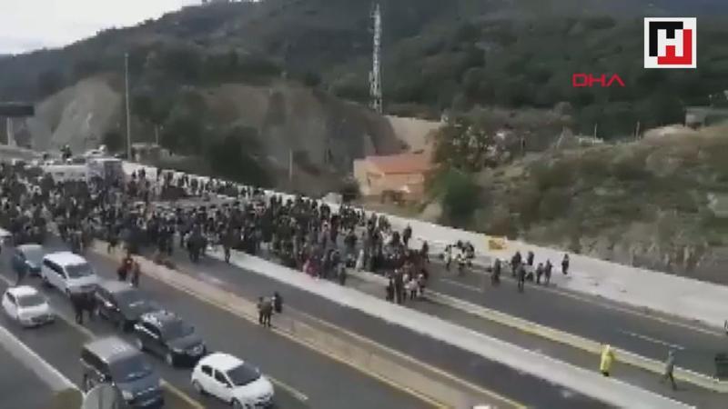 Protestocular, İspanya-Fransa sınırında otoyol kapattı