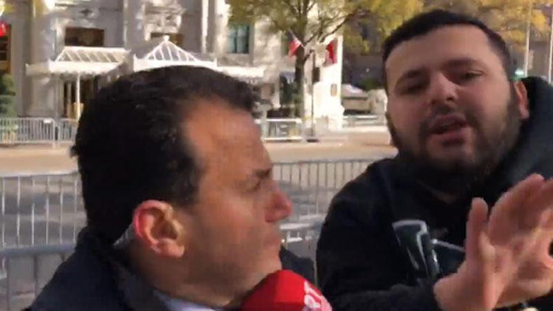 Terör yandaşlarından canlı yayında TRT'ye saldırı